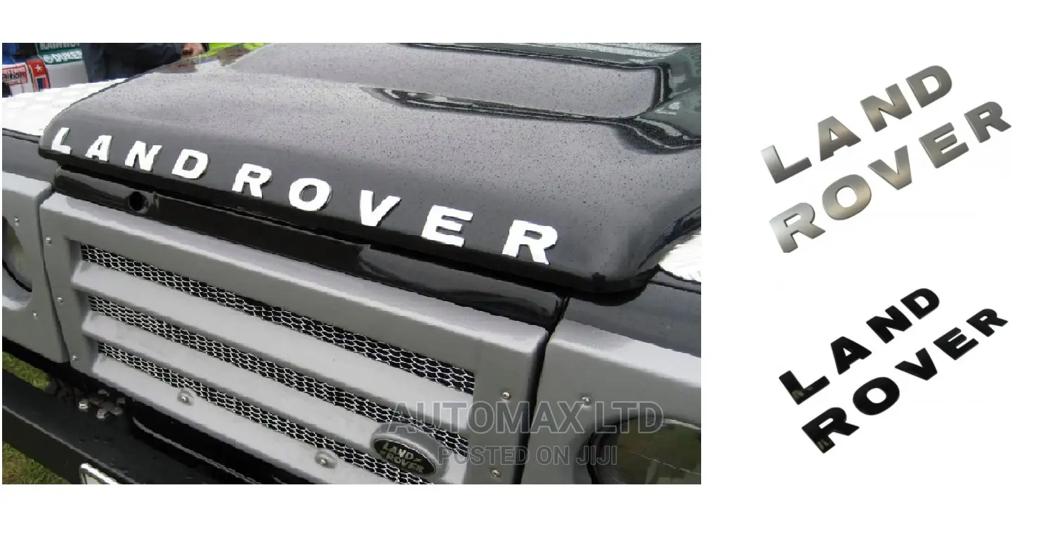 Land Rover 3D. Raised Bonnet Name/Letters,