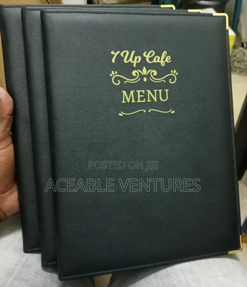 Quality Leather Menus