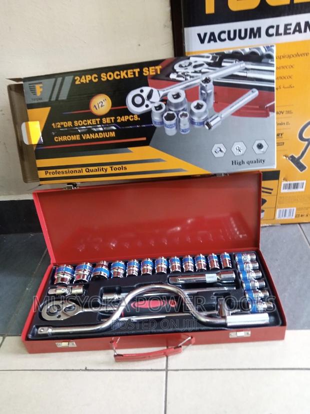 24PCS Half-Inch DR Socket Wrench Set - thumbnail 2