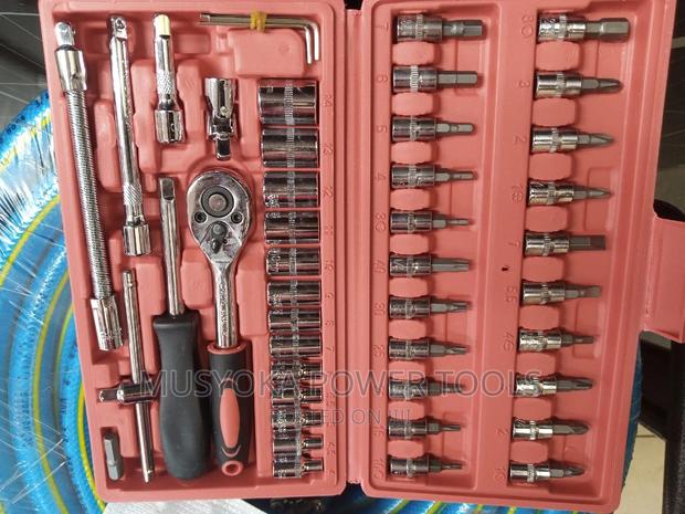 NEW 46pcs 1/4-Inch Socket Ratchet