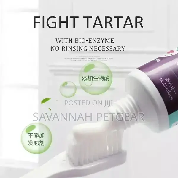 Bio-Enzymatic Beef Flavored Dog Toothpaste Toothbrush Set