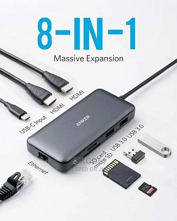 Anker Powerexpand 8-in-1 10gbps USB-C Hub - Gray