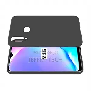 Silicone Back Cover for Vivo Y15 - Black