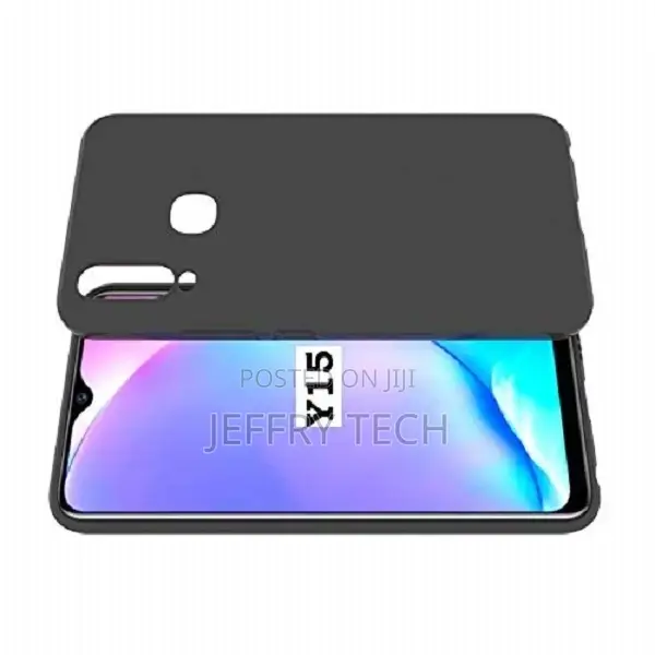 Silicone Back Cover for Vivo Y15 - Black