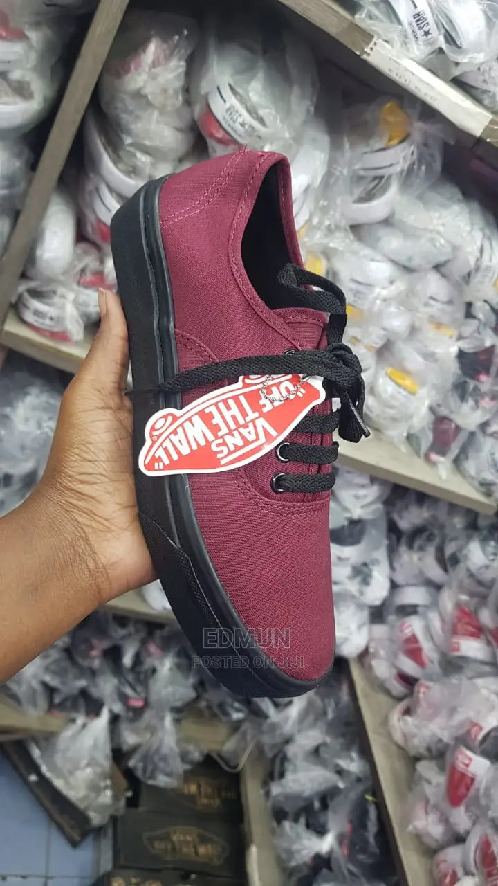 Maroon Black Van's