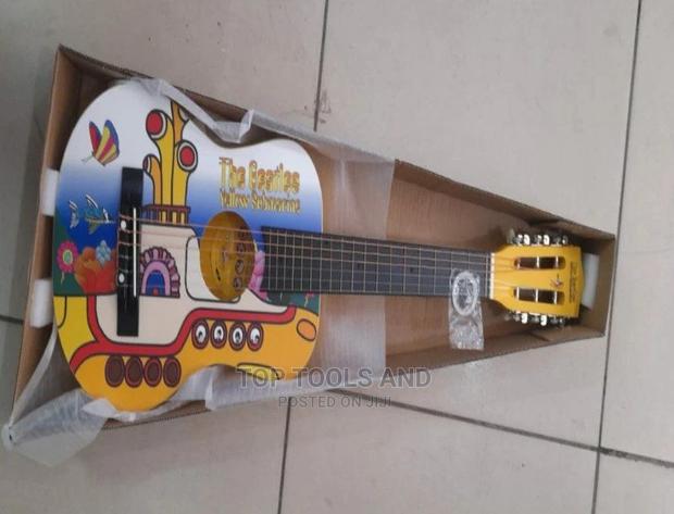 Kids Yellow Acoustic Guitar - main view