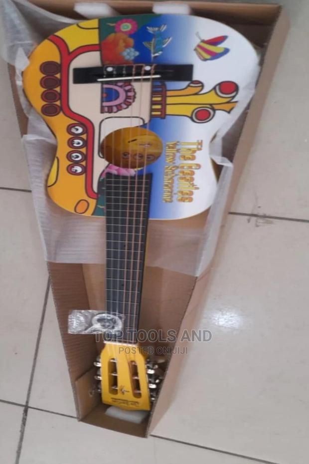 Kids Yellow Acoustic Guitar - thumbnail 3