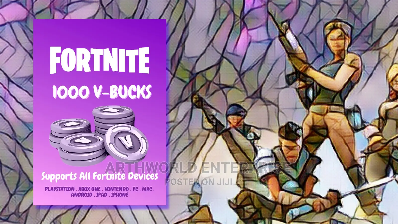 Fortnite Vbucks | 800 v-Bucks Gift Key