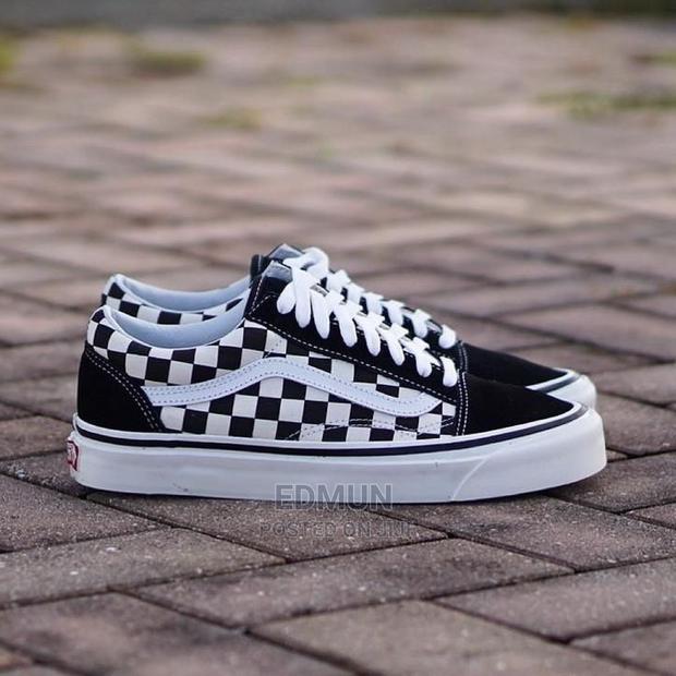 Checkered Skater Van Shoes - main view