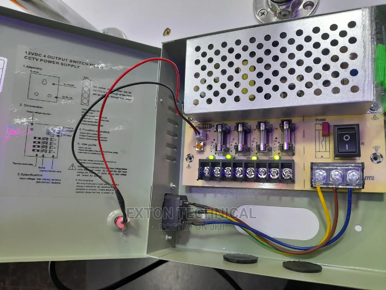 Cctv Power Supply Unit 12v 5amps Closed