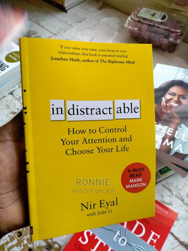Indistractable Book by NIR EYAL
