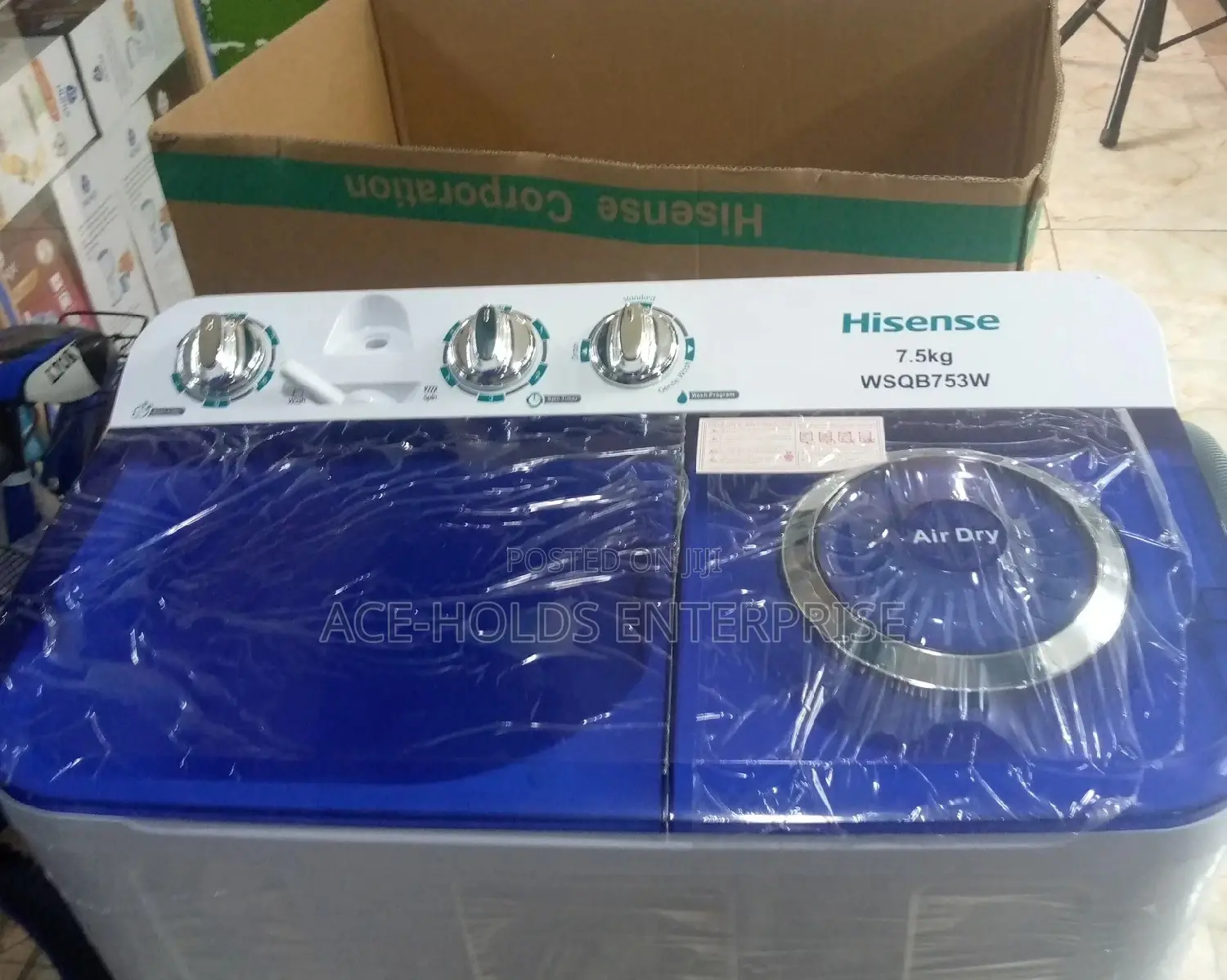 Hisense 7.5KG Washing Machine Twin Tab Top Load