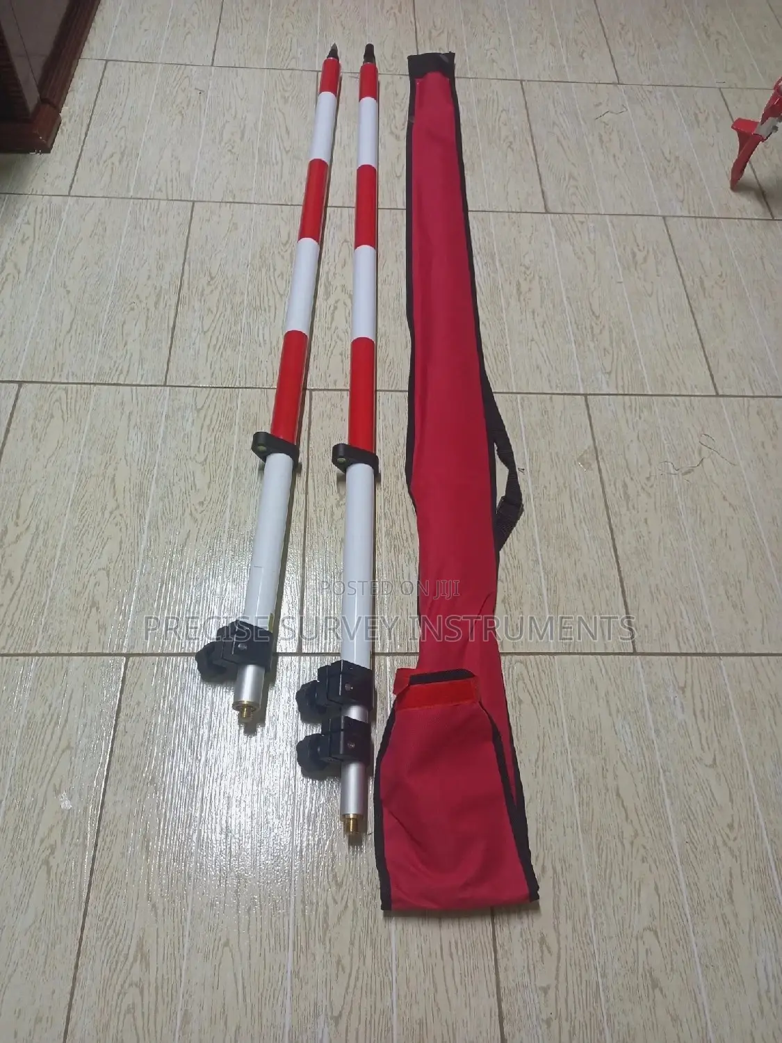 2.6m ,3.6 Meters Prism Pole ( Fitted With Spirit Bubble)