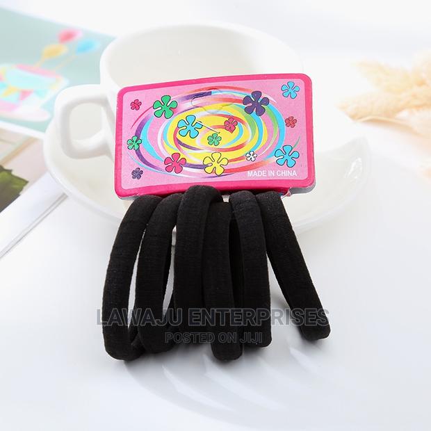 Black Hair Ribbons - 6pcs - main view