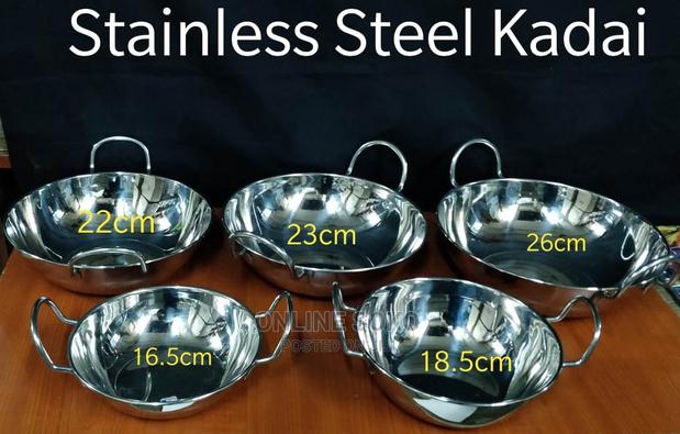 Kitchen Multipurpose Aluminium/Ss/Iron Kadai/Karhai/Wok - thumbnail 3