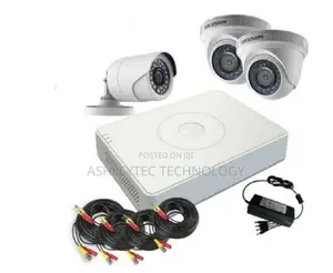 Hikvision 3 CCTV Cameras Security Surveillance Complete System