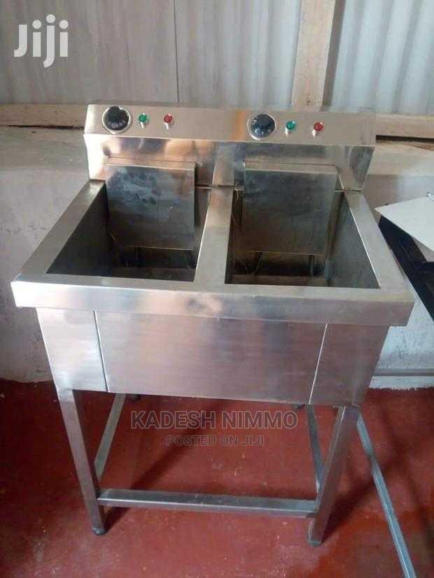 Affordable Double Deep Fryer - main view