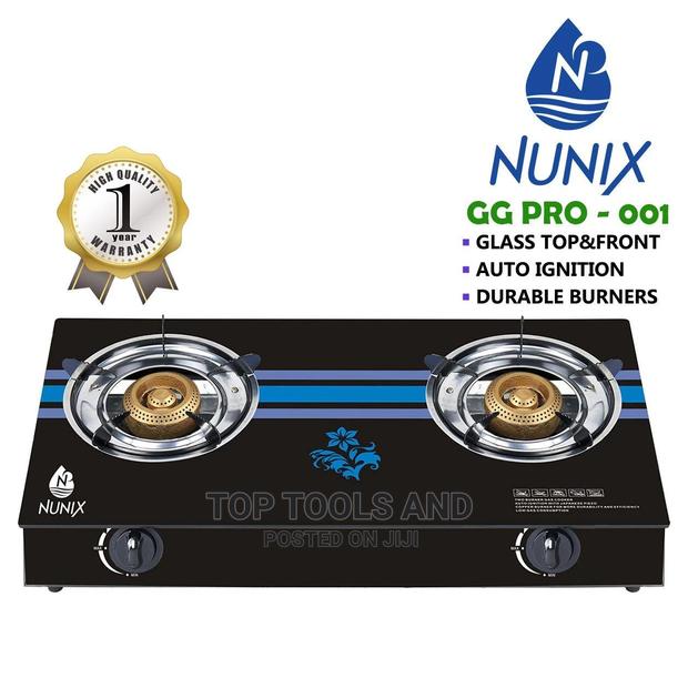 Double Burner Glass Top Gas Cooker - main view
