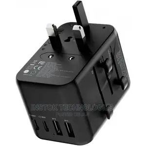 Powerology Universal Multi-Port Travel Adapter Pd 65W