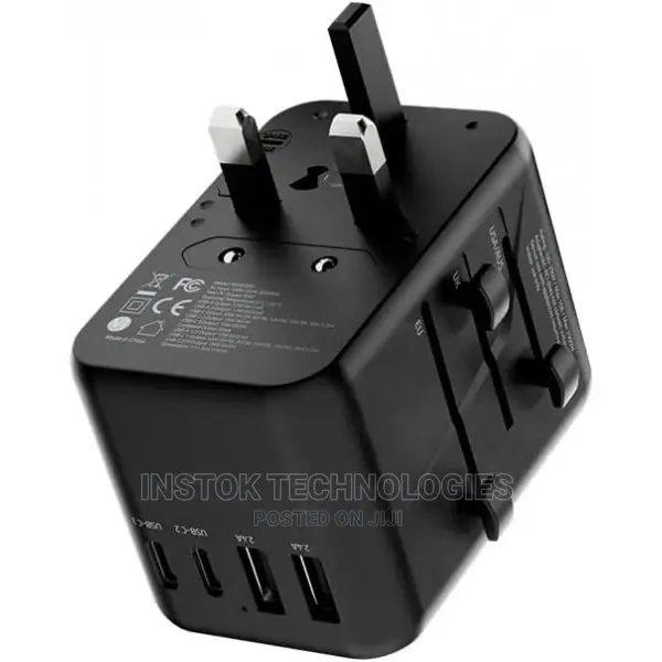 Powerology Universal Multi-Port Travel Adapter Pd 65W