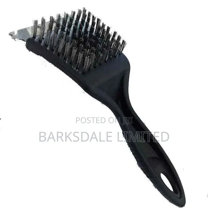 Metal BBQ Barbecue Grill Cleaning Brush Steel Oven Scrapers Brass
