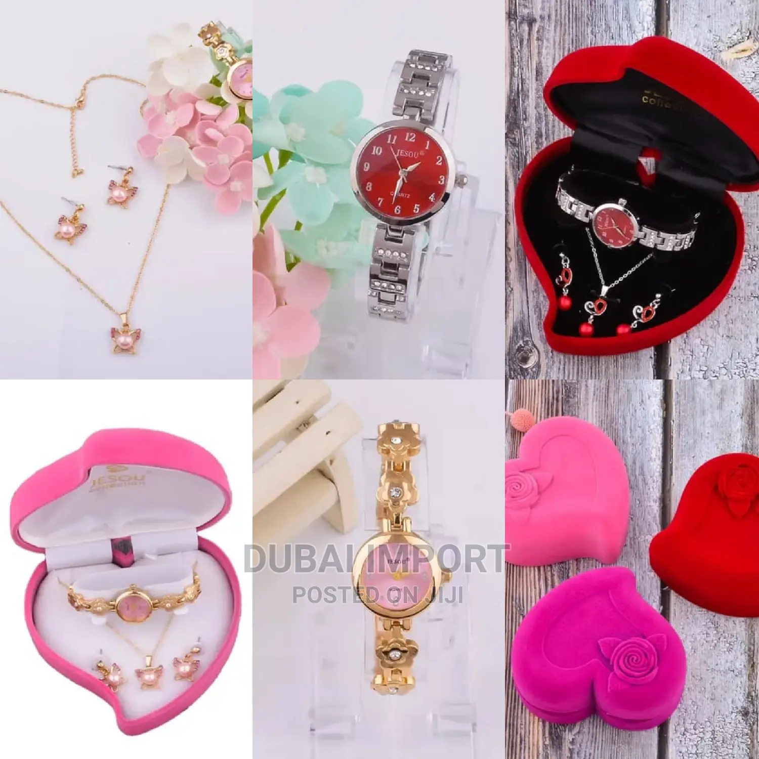Perfect Design Necklace Earring Jewelry Alloy Watch Gift Set