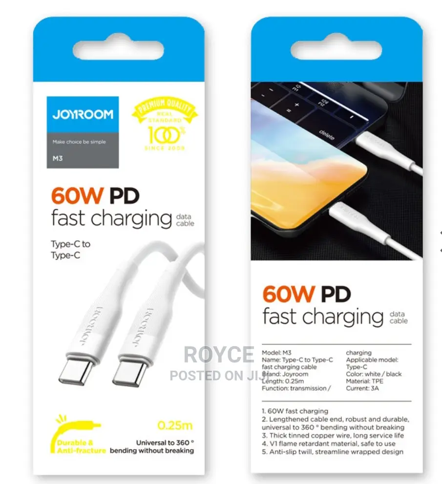 60W PD Fast Charging Data Cable