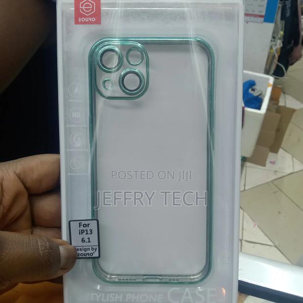 Clear iPhone 13 Case With Green Ridge - main view