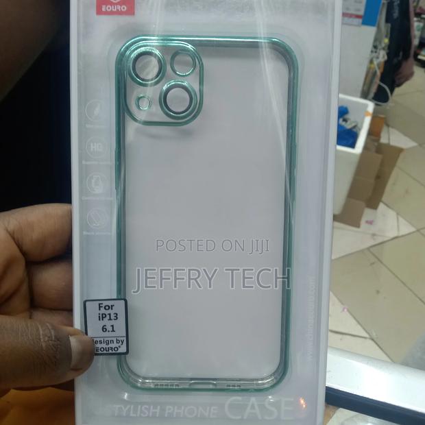 Clear iPhone 13 Case With Green Ridge - thumbnail 3