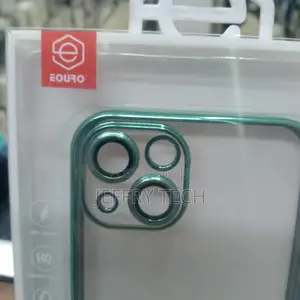 Clear iPhone 13 Case With Green Ridge