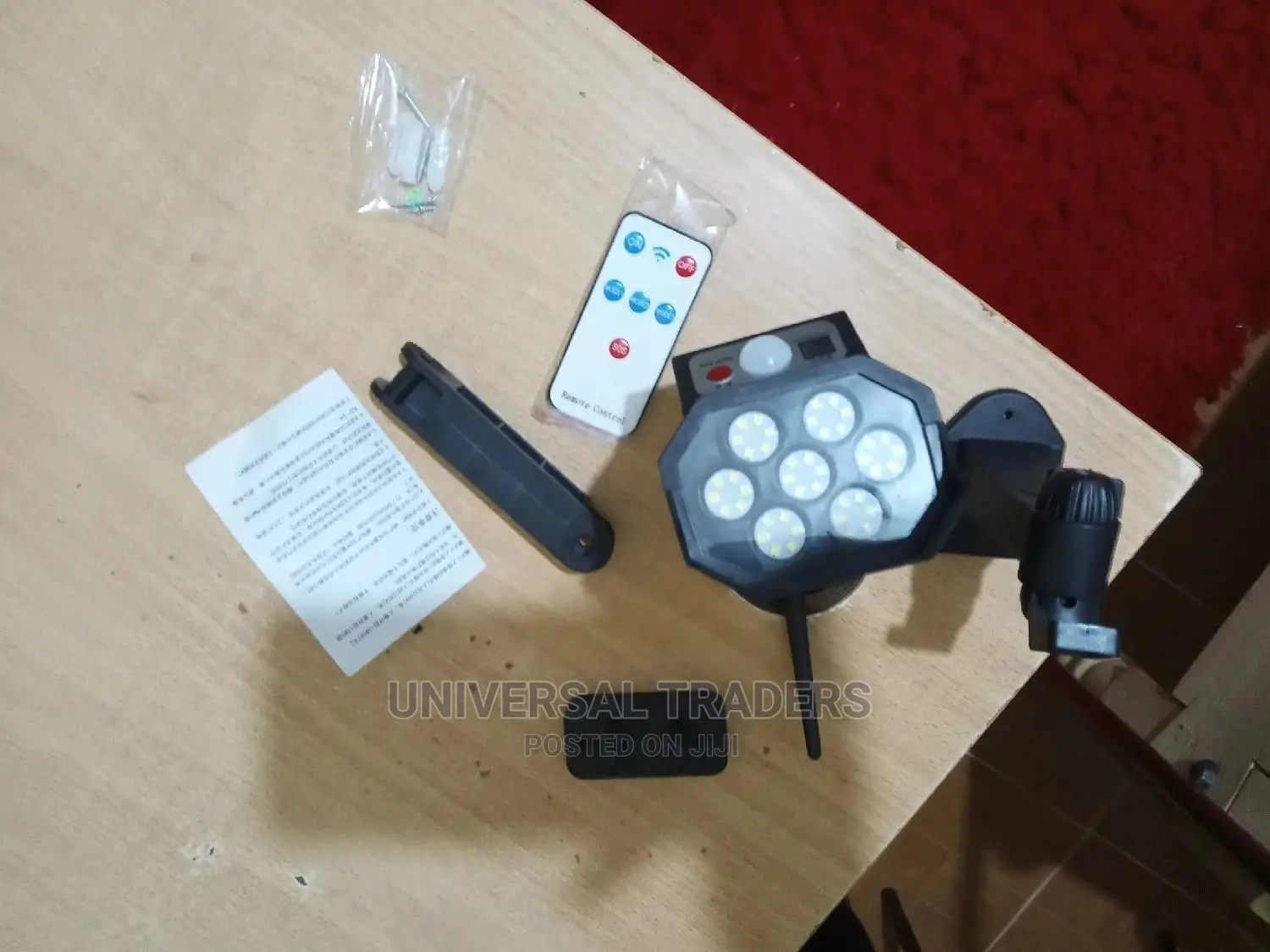 Black Motion Sensor Light Camera