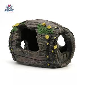 Barrel Cave Acquarium Decoration - thumbnail 2