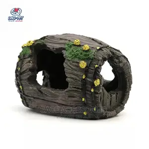 Barrel Cave Acquarium Decoration