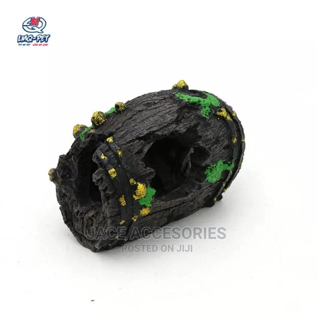 Barrel Cave Acquarium Decoration - thumbnail 4