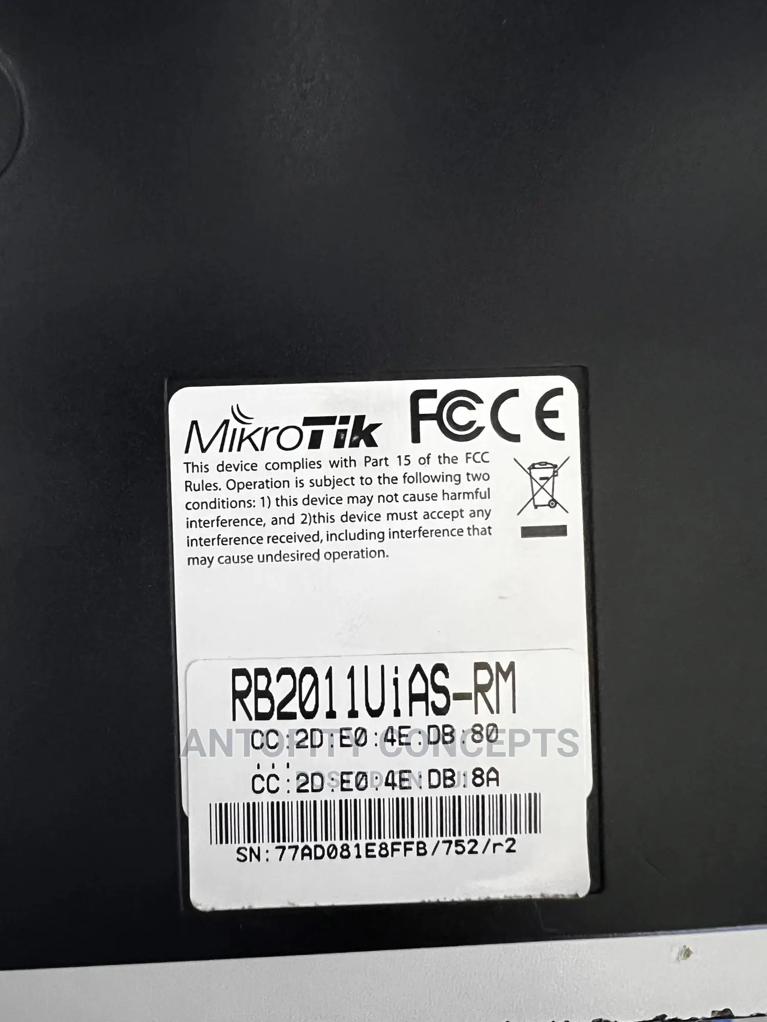 Mikrotic Routerboard Rb2011 Uias-Rm
