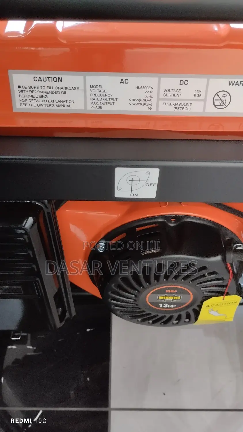 Generator 7kva - Hisaki Hk6500