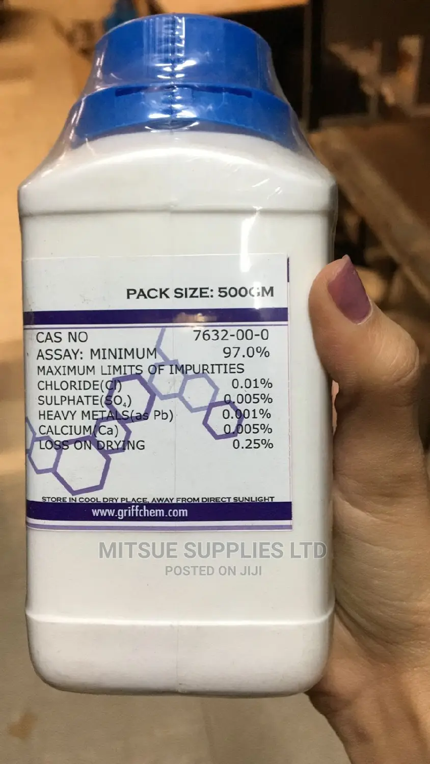 Sodium Nitrite 500G Griffchem