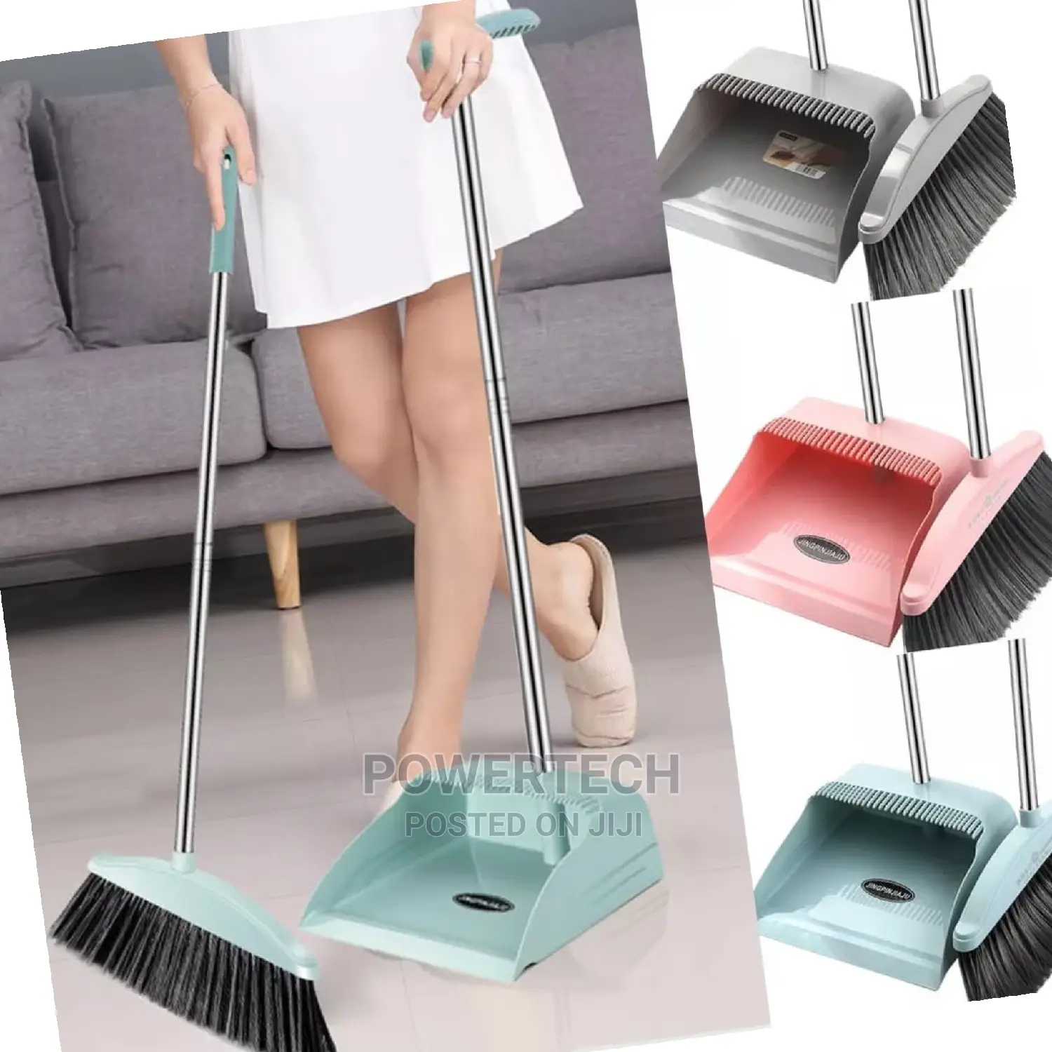 2 in 1 Broom With Dust Pan.