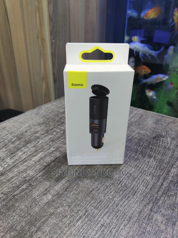 Baseus Car Charger With Cigarette Lighter - thumbnail 2