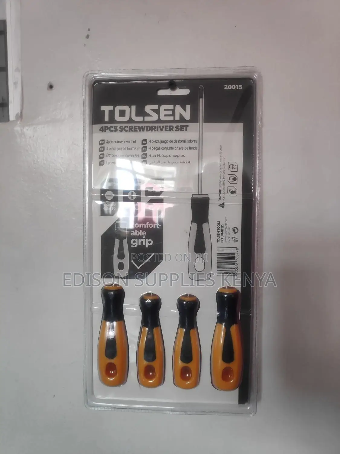 Screwdriver Set With Magnetic Tips 4pcs Tolsen Heavy Duty