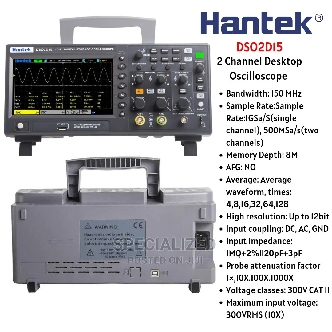 Hantek Desktop Oscilloscope Dso2d15