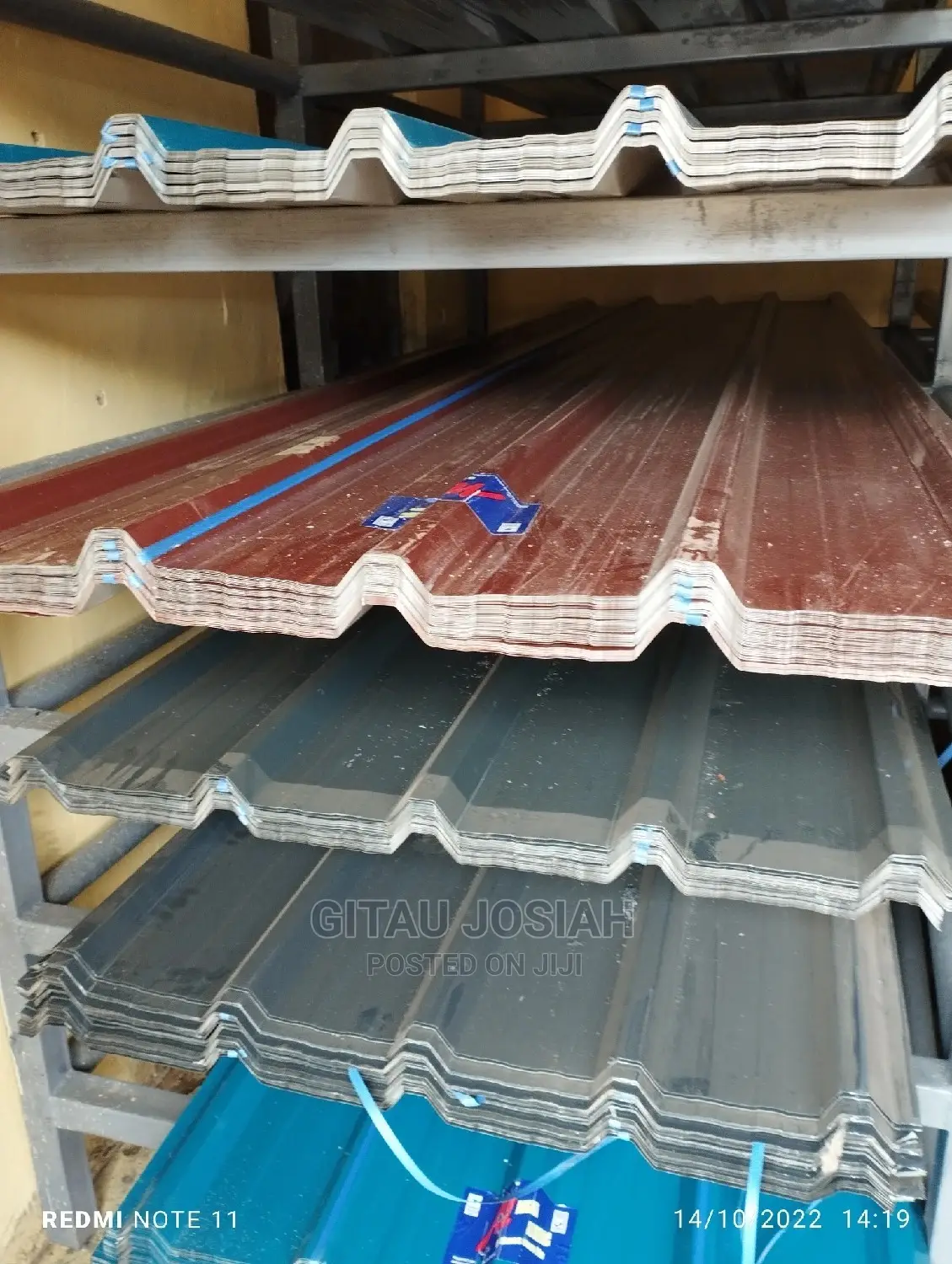 Box Profile Iron Sheets, Coloured,30g in Chokaa Building Materials