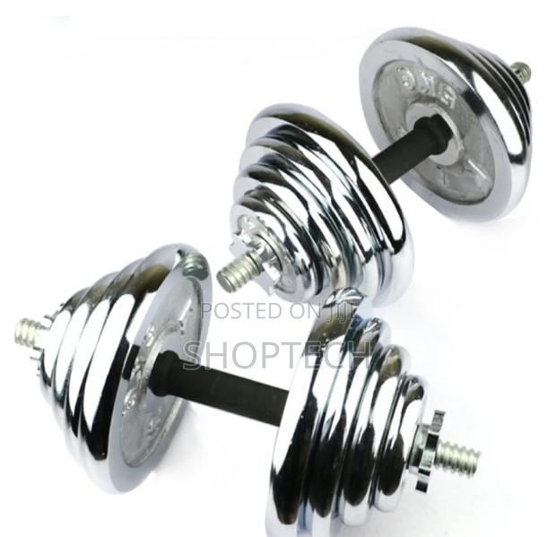 10kgs Chrome Dumbbells. - main view