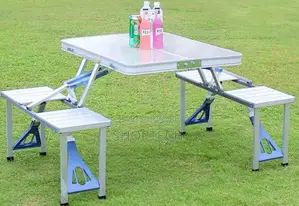 Camping Table and Camping Chair.