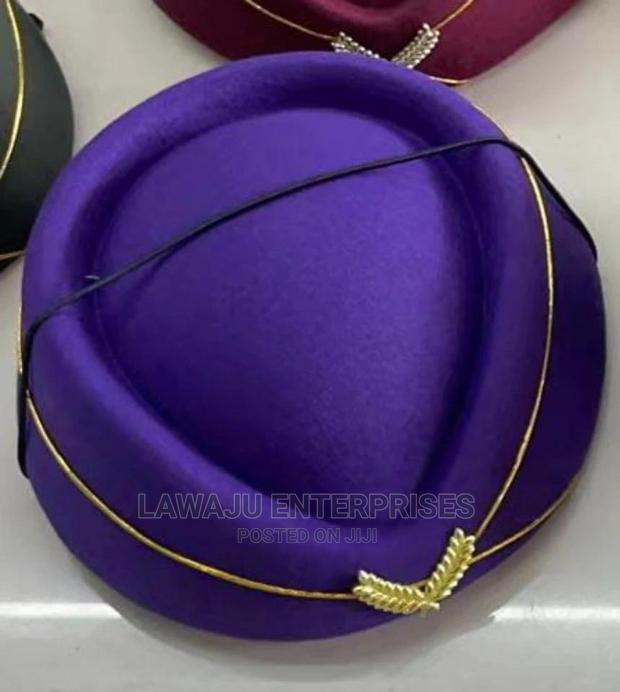 Air Hostess Hat - Purple - thumbnail 3