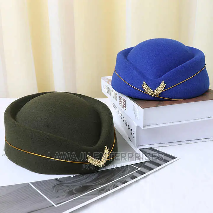 Ladies Stewardess Hat - Royal Blue