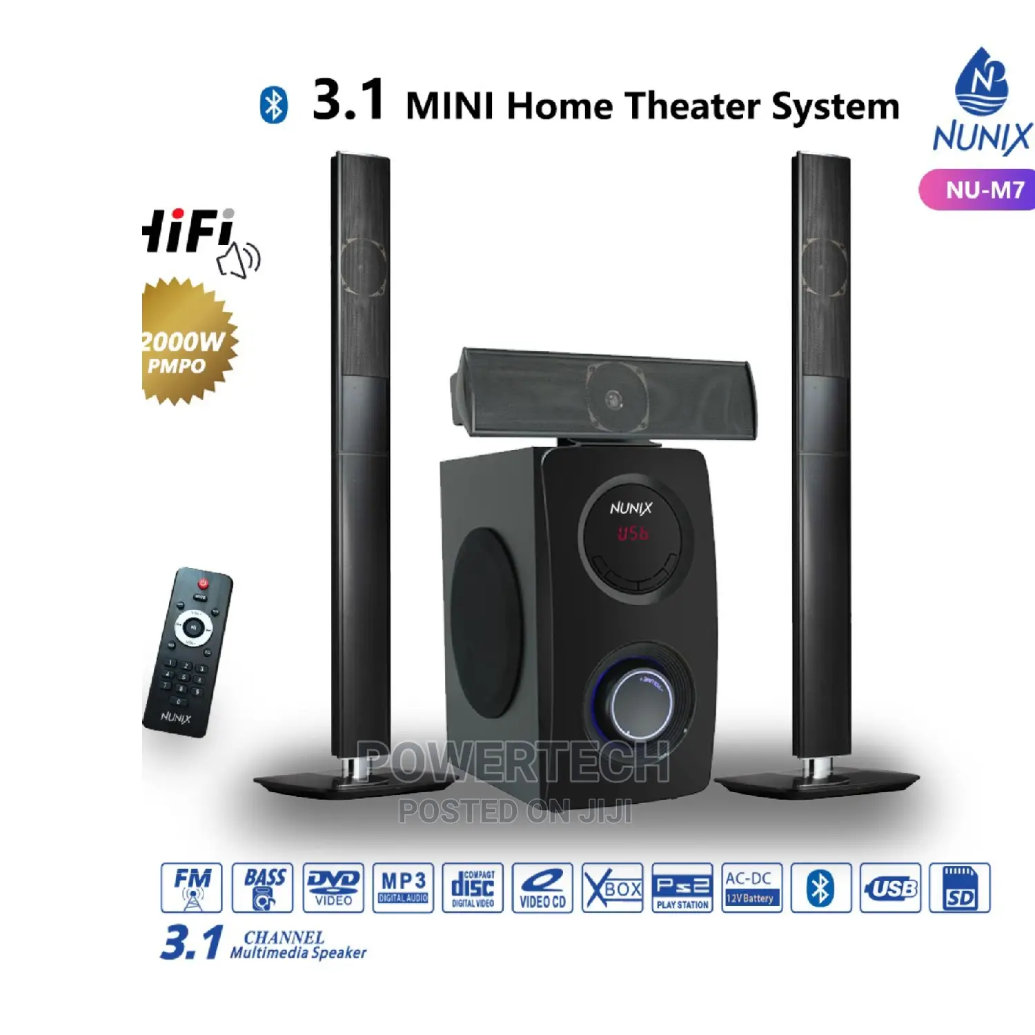 3.1 Nunix M7 Home Theatre.