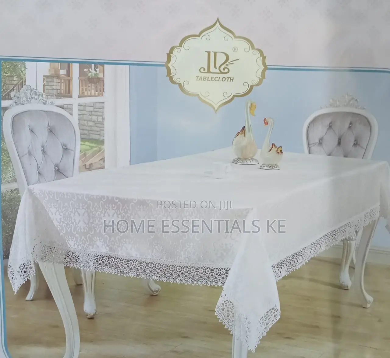 150*220cm Table Cloth Polyester Jacquard
Cream and White*