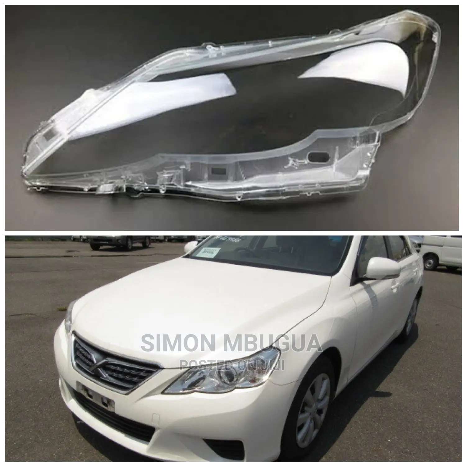 Mark X 2012 Headlight Lens