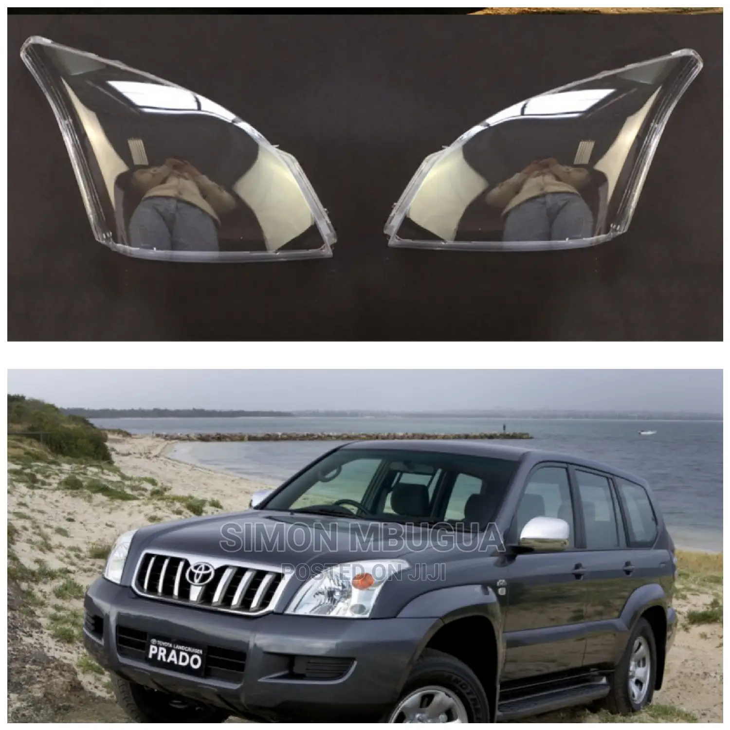 Prado 120 Headlight Lens
